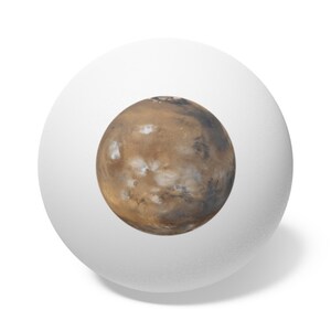 Ping Pong Balls, 6 pack - Planet Mars photograph image 2