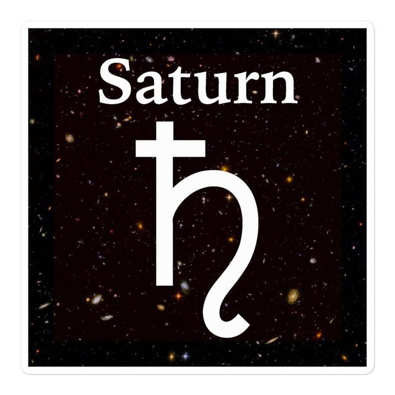 Sticker - Planet Saturn Symbol