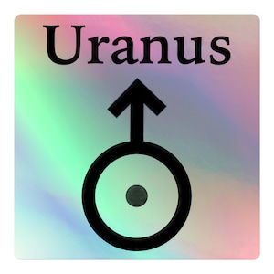 Sticker - Planet Uranus Symbol