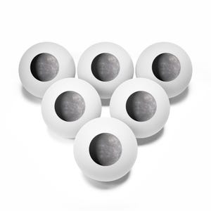 Ping Pong Balls, 6 pack - Planet Mercury photograph immagine 3