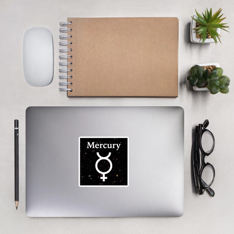 Sticker - Planet Mercury Symbol