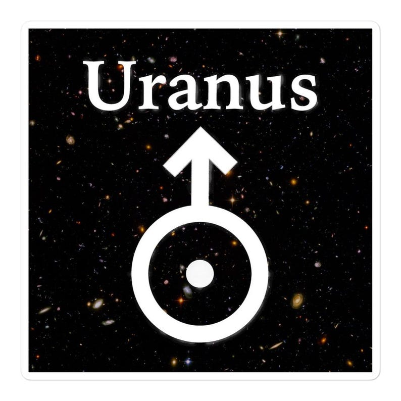 Sticker - Planet Uranus Symbol