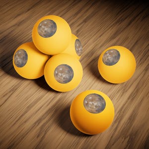 Ping Pong Balls, 6 pack - Planet Mars photograph image 8