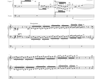 Bach Toccata and Fugue in D Minor Organ Solo sheet music