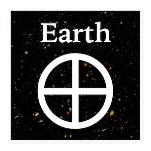 Sticker - Planet Earth Symbol