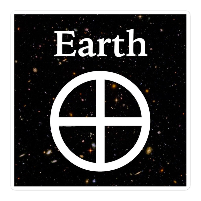 Sticker - Planet Earth Symbol