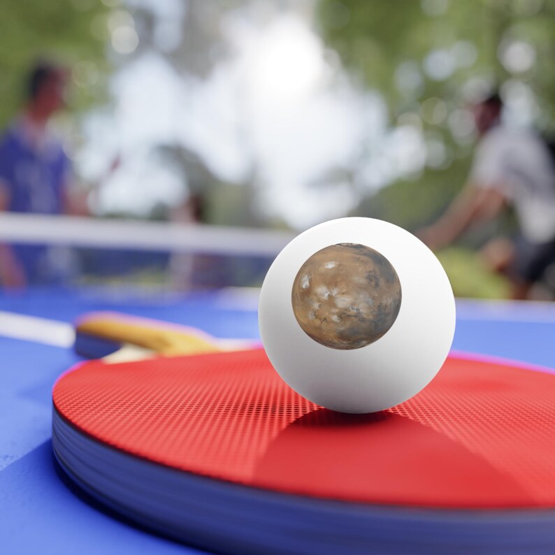 Ping Pong Balls, 6 pack - Planet Mars photograph image 4