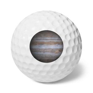 Golf Balls, 6 pack - Planet Jupiter photograph imagem 1
