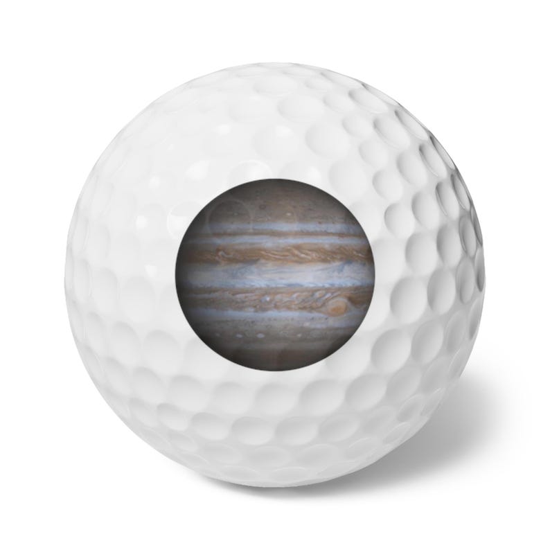 Golf Balls, 6 pack - Planet Jupiter photograph imagem 1