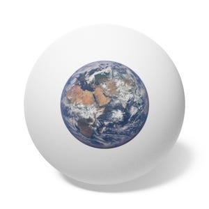 Ping Pong Balls, 6 pack - Planet Earth photograph image 2