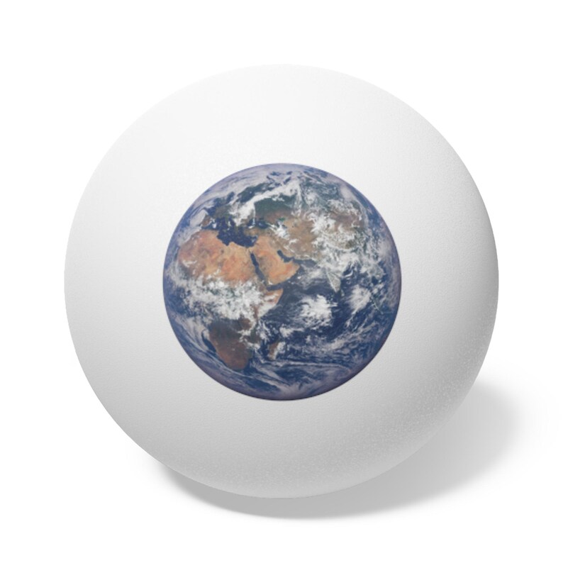 Ping Pong Balls, 6 pack - Planet Earth photograph image 2