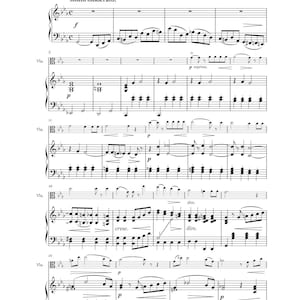 Può includere: Partitura musicale per viola e pianoforte intitolata "O Divine Redeemer" di Charles Gounod, arrangiata da Kelly Richardson. La musica è in fa maggiore ed è scritta nello stile di un inno.