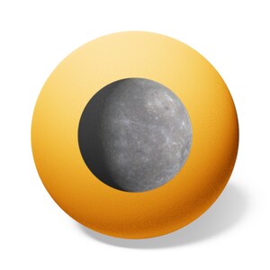 Ping Pong Balls, 6 pack - Planet Mercury photograph immagine 5