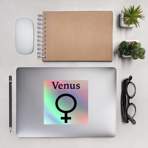Holographic Sticker - Planet Venus Symbol