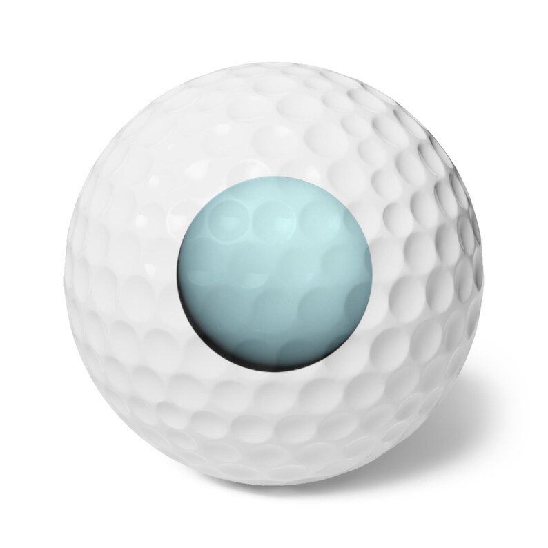 Golf Balls, 6 pack - Planet Uranus photograph image 1