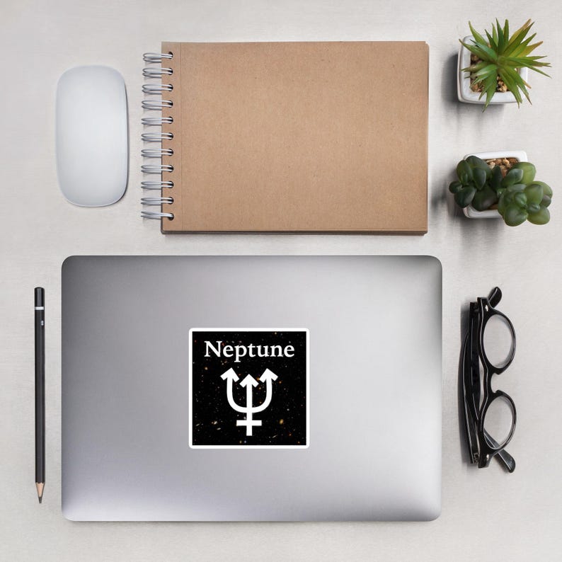 Sticker - Planet Neptune Symbol