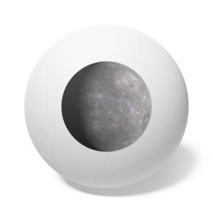 Ping Pong Balls, 6 pack - Planet Mercury photograph immagine 2
