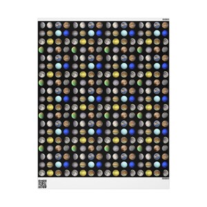 Papel de regalo: Planetas y lunas de nuestro sistema solar imagen 5