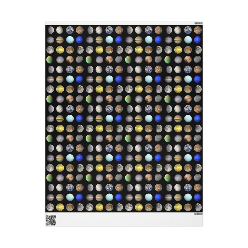 Papel de regalo: Planetas y lunas de nuestro sistema solar imagen 5