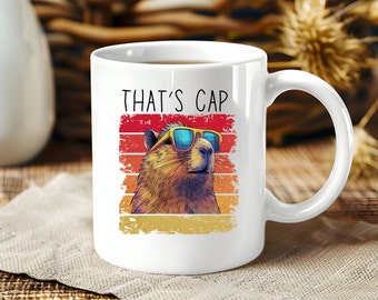 That's Cap Capybara Tazza, Regalo Capybara, Tazza animale carino, Tazza da 15 once, Coppa Amante Capybara, Regalo Proprietario Capybara