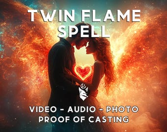 TWIN FLAME Spell, Love Binding, Powerful Spell Soulmates, Love Spell, Spell Casting, Twin Flame Love Casting, Love Bind Spell