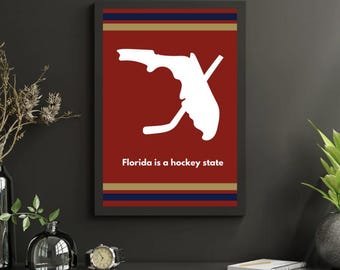 Florida Is A Hockey State - Bold Digital Downloadable Art
