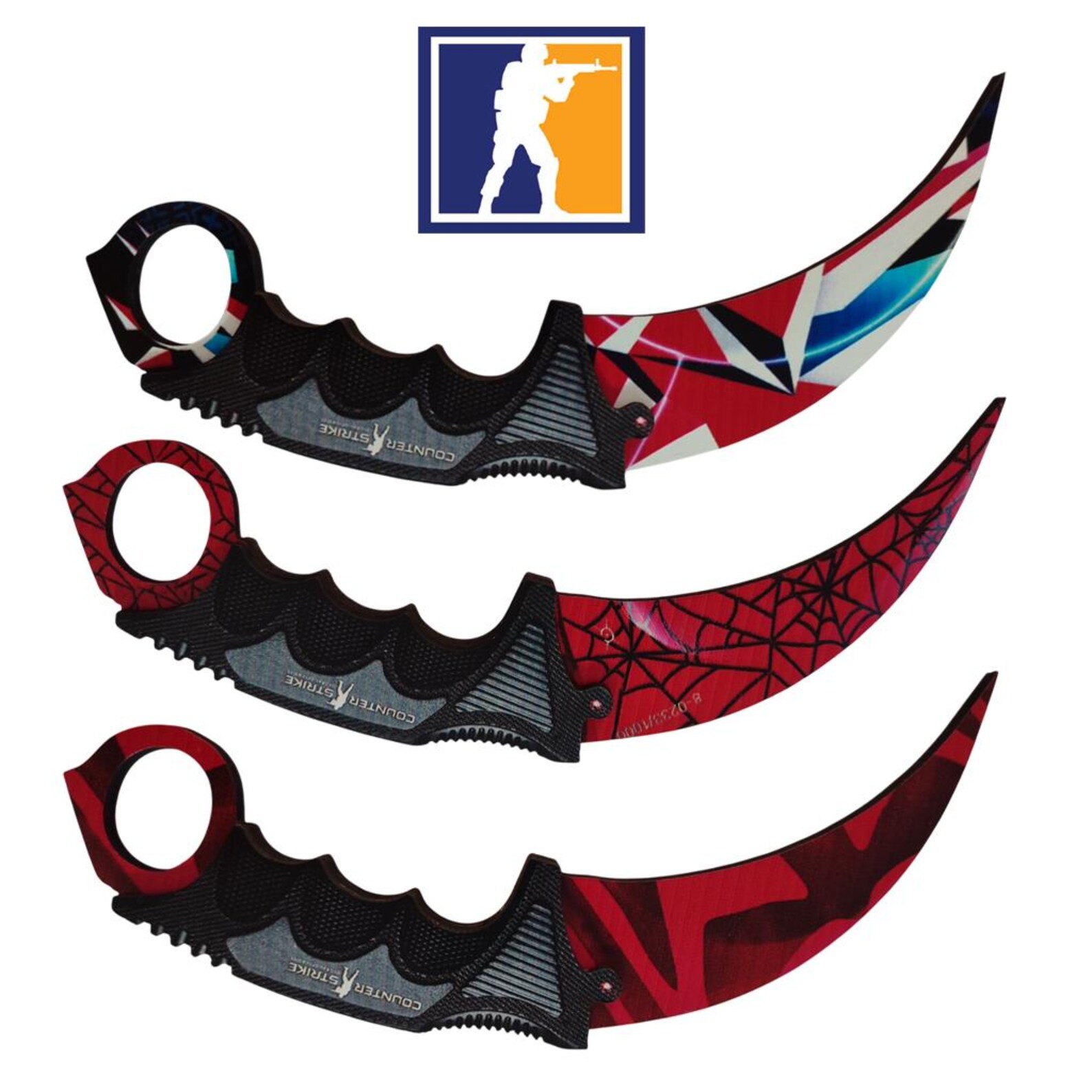 Wooden Cs-go Karambit Figure (3 Pieces) Set 5 - CSGO Gift for Gamer - Etsy