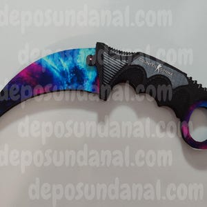 Wooden Cs-Go Galaxy Karambit