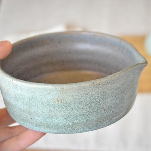 Matcha Bowl with Spout, Handmade Chawan Tea Bowl, Matcha Bowl Set, Rustic Bowl, 2 sizes