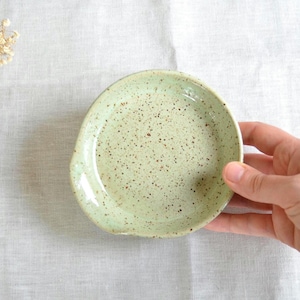 Rustic ceramic spoon rest in mint green handmade utensil holder for cooks gift for kitchen lovers pottery countertop decor cooking accessory