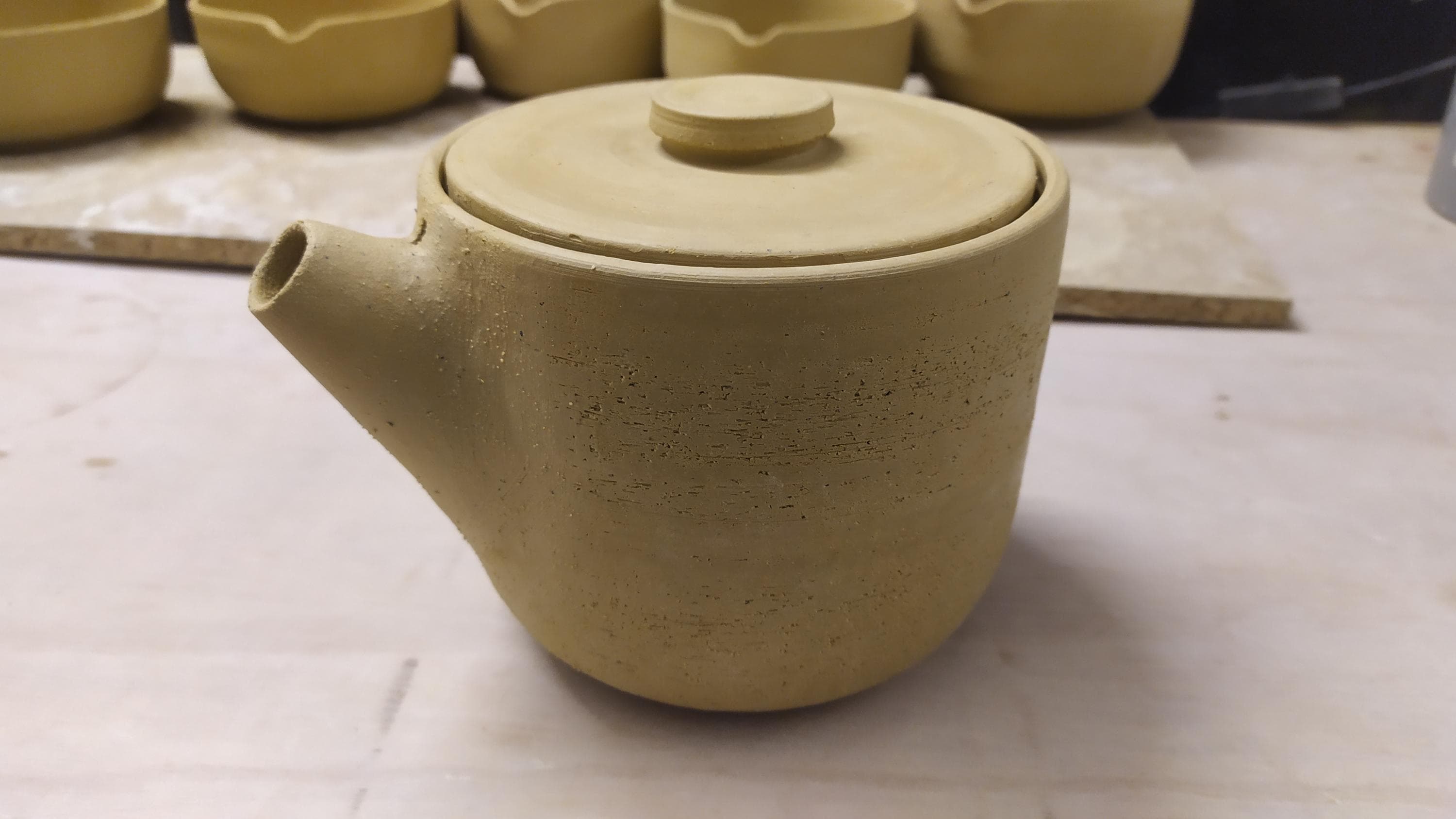 Custom Ceramic Tea Set Personalized Rustic Teapot With Cups Handmade ...