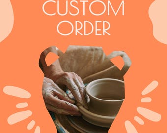 Ordine personalizzato, richiesta di ceramiche fatte a mano per utensili da cucina rustici, set da tè per amanti del tè o caffettiere per gli amanti del caffè, regalo personalizzato
