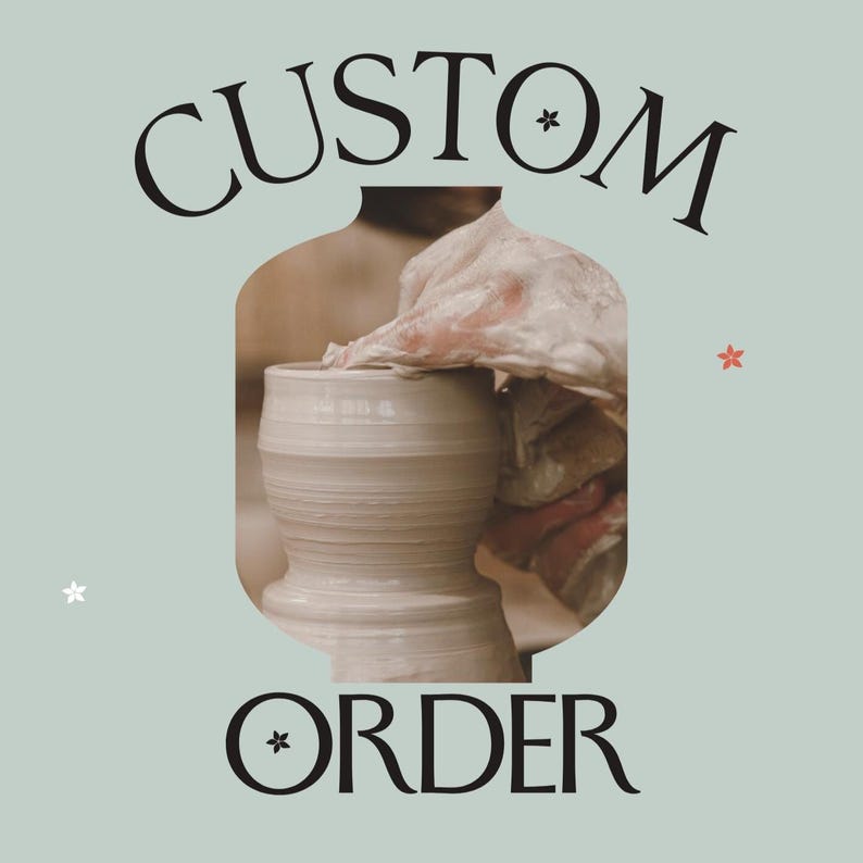 Custom ceramic pottery made to order for rustic kitchenware lovers, tea drinkers, and pottery collectors. Perfect for meaningful gifts, minimalist home decor or special requests. Handcrafted with countryside charm and a focus on mindful rituals, this listing is ideal for customers looking for unique handmade ceramic items inspired by slow living and natural textures.