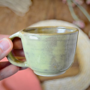 Handcrafted Stoneware Tumbler, Mothers Day Gift, Handmade Drinkware, Ceramic Espresso Cup, Coffee Lover Gift, 3.5oz / 100 ml