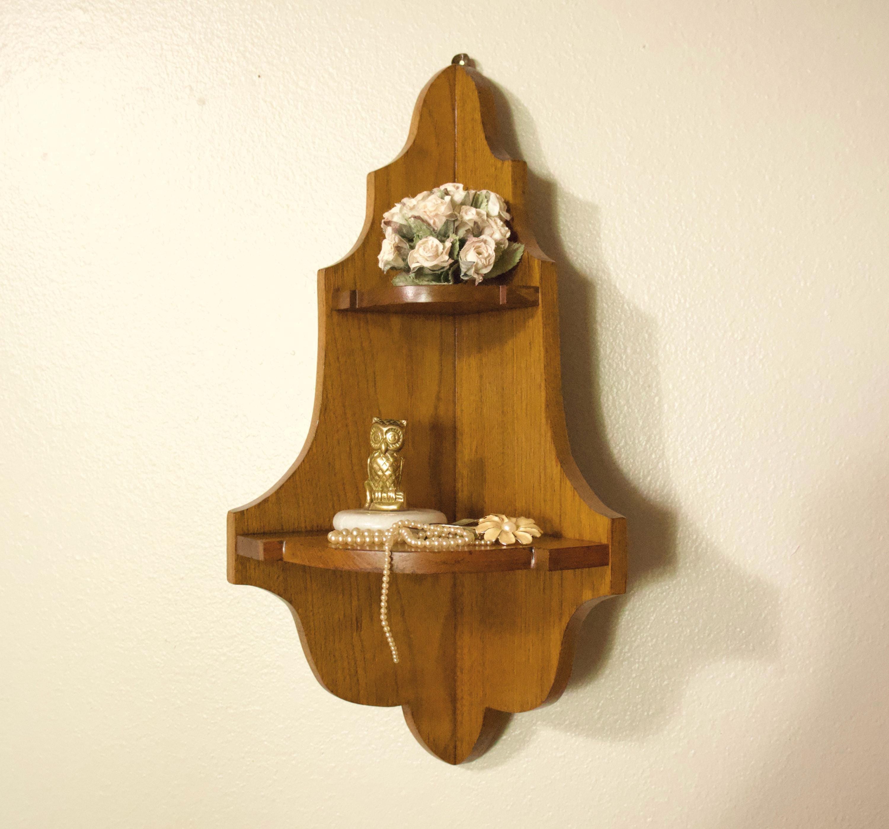 Vintage Wall Corner Shelf - Etsy