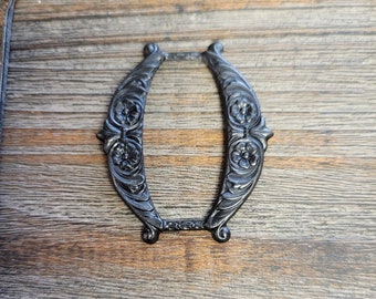 Vintaj Victorian Slide-Vintaj Buckle-Frame-Arte Metal-Vintaj Pendant-Necklace Pendant-Bracelet Charm-Craft Supply-Jewelry Componet-Destash