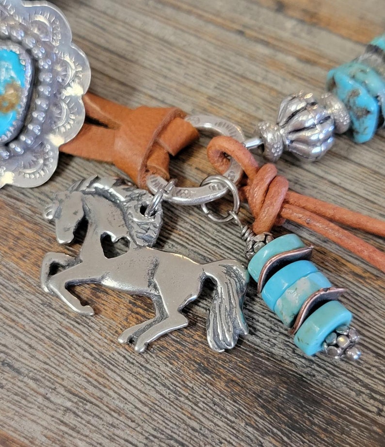 Gemstone Hubei Turquoise Bracelet-Handmade Mexican Turquoise Button-Gemstone Bracelet-Turquoise Bracelet-Western Bracelet-Artisan Bracelet image 4