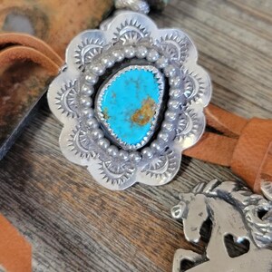 Gemstone Hubei Turquoise Bracelet-Handmade Mexican Turquoise Button-Gemstone Bracelet-Turquoise Bracelet-Western Bracelet-Artisan Bracelet image 5