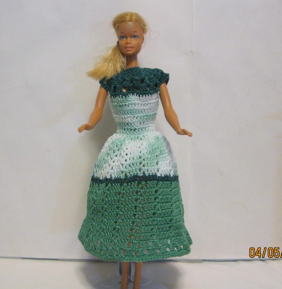 Barbie Country Patchwork long dress in crochet 21-42