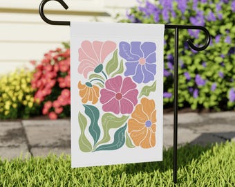 Subtle F*ck MAGA Garden Sign (2 Sizes), Anti-Trump House Flag, No Kings USA Hands Off Protest, Subtle Resistance Flowers Flag, FDT Yard Sign