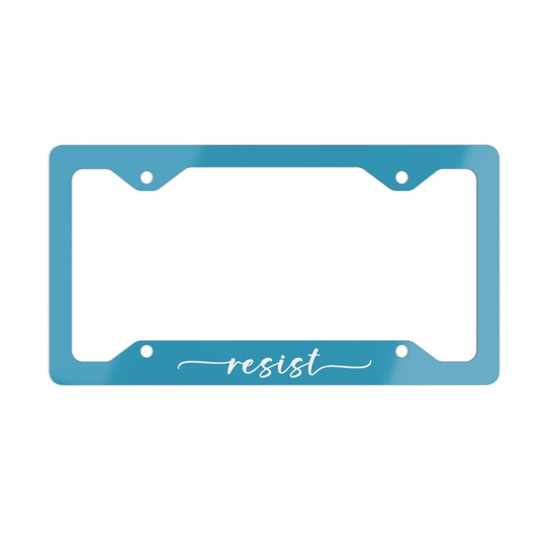 Subtle Resist License Plate Frame, Anti-trump FDT Merch, Democrat ...
