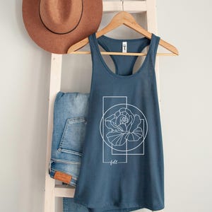 Subtle FDT Tank Top, Anti-Trump Anti-Maga, Resistance FDT Merch, Feminist Flowers Democrat Gift Antitrump, Foxtrot Delta Tango Protest Tank