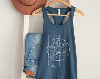 Subtle FDT Feminist Flowers Tank Top: Anti-Trump Resistance Merch