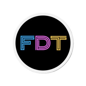 FDT Magnet (Flat), Anti-Trump Anti-Maga Round Magnet, Trump Sucks Magnet, FDT Merch, Gift for Democrat, Antitrump, Resist Protest Trump