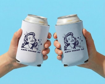 Anti-Trump AF Can Koozie: grappig anti-Trump-protestcadeau, FDT-bierflesjes, 4 juli-feestgunst