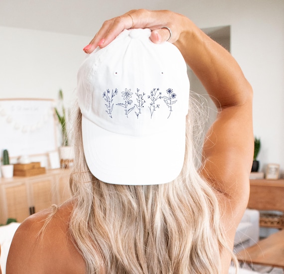 Subtle Fuck Trump Flowers Hat (5 Colors): Anti-Trump FDT Cotton Baseball Cap (5 Colors)