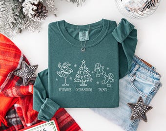Subtle FDT Christmas Long Sleeve Shirt, Anti Trump Holiday, Comfort Colors 100% Cotton