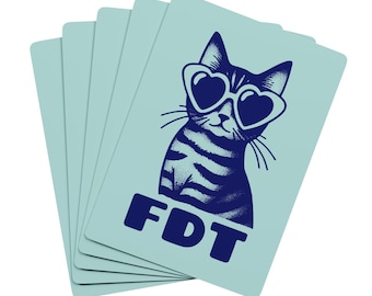 FDT Playing Cards: Funny Anti-Trump Gift, Cat Poker Deck, Protest + Resistance Gift