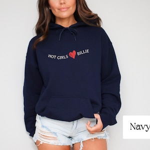 Billie Hoodie Sweatshirt, Hot Girls Love Billie Fan Design Hoodie, Billie Merch, Hit Me Hard and Soft Tour Fan Gift, HMHS Hoodie up to 5XL