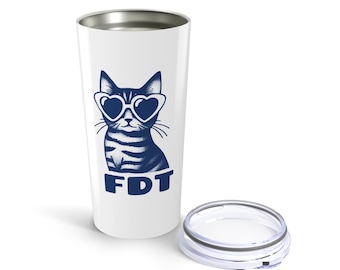 FDT Cat Lady Tumbler (4 Colors): Anti-Trump Insulated Travel Mug (20 oz)